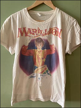 T-Shirt: Misplaced Childhood Tour 1985 (front) - September-December 1985